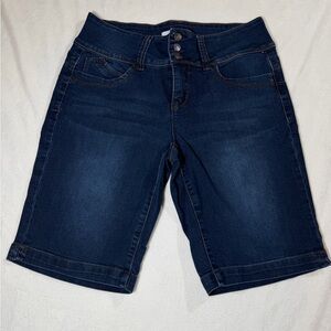 Royalty For Me Dark Blue Denim Shorts